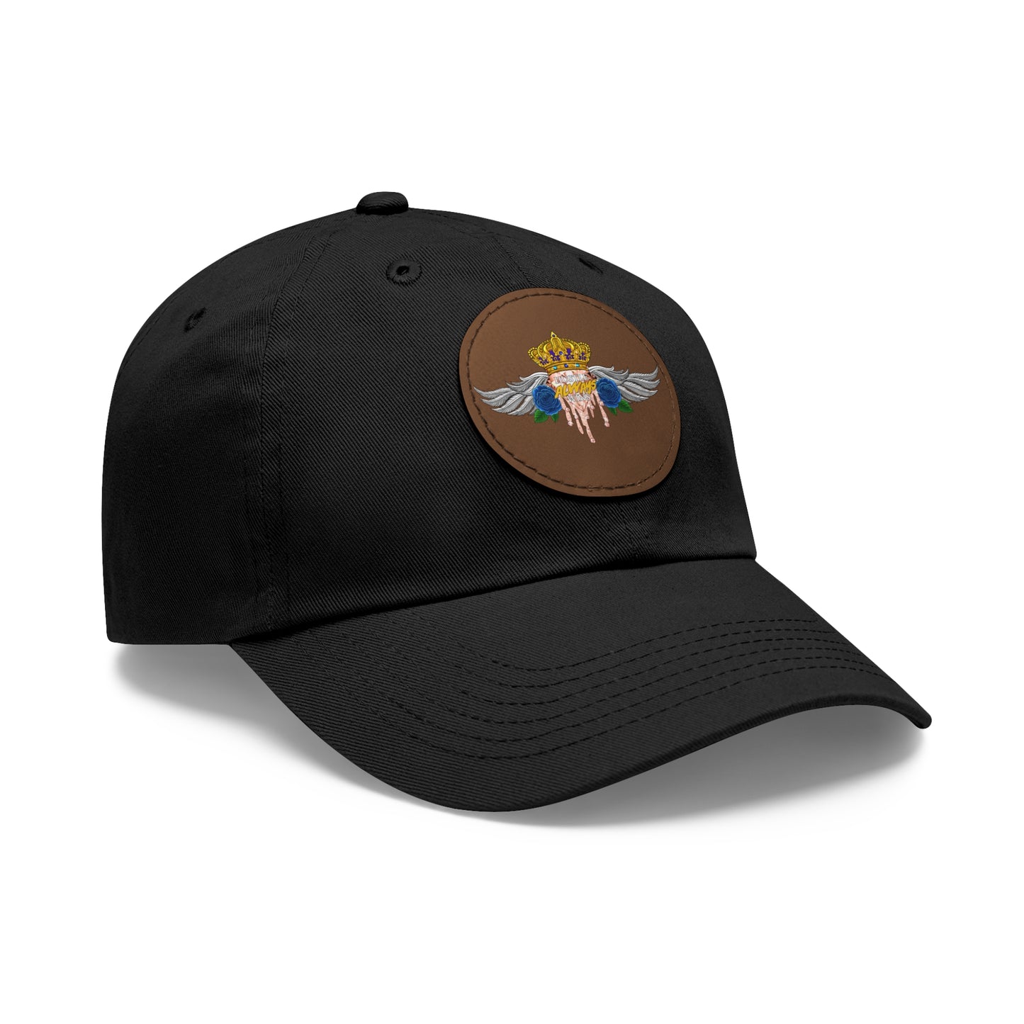 H.A.W Dad Hat with Leather Patch (Round)