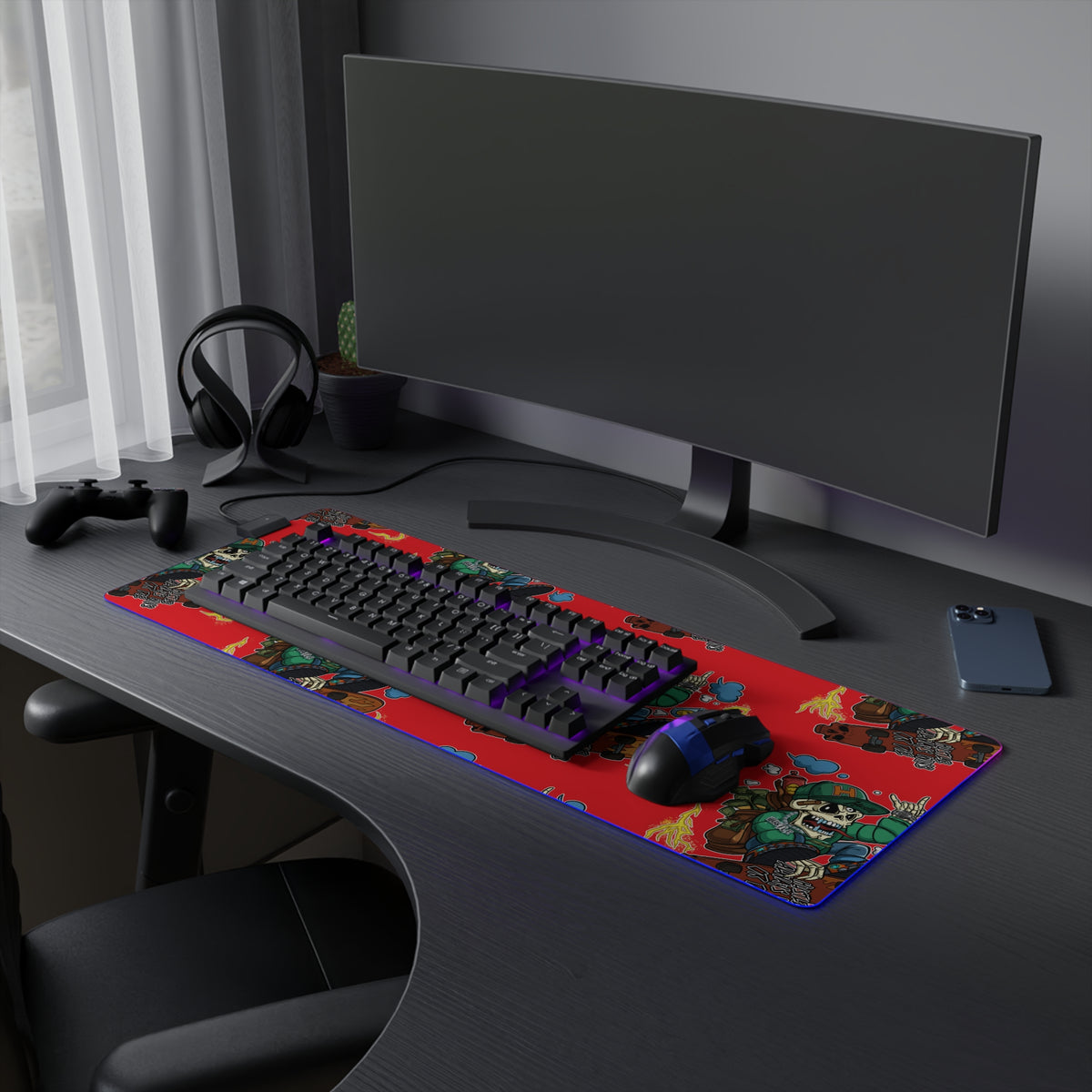 H.A.W LED Gaming Mouse Pad