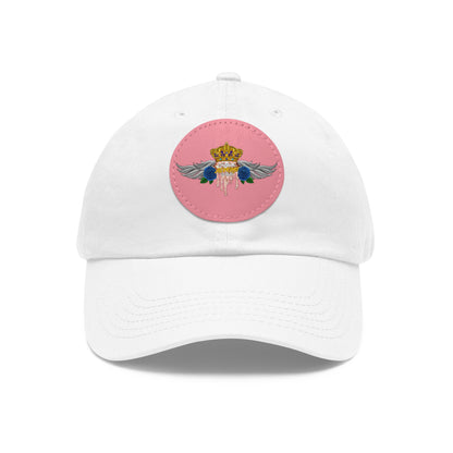 H.A.W Dad Hat with Leather Patch (Round)