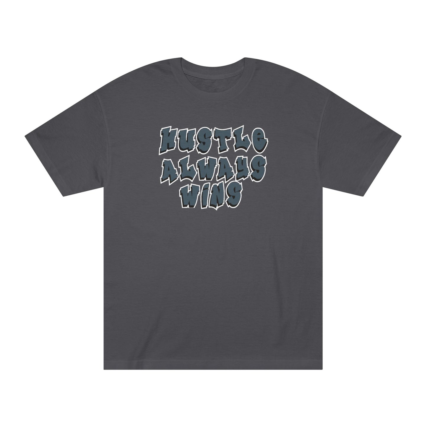 Hustle Always Wins Tee — Motivational Graphic T-Shirt