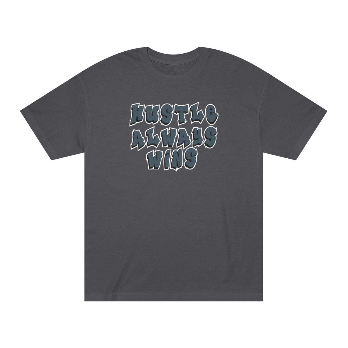 Hustle Always Wins Tee — Motivational Graphic T-Shirt