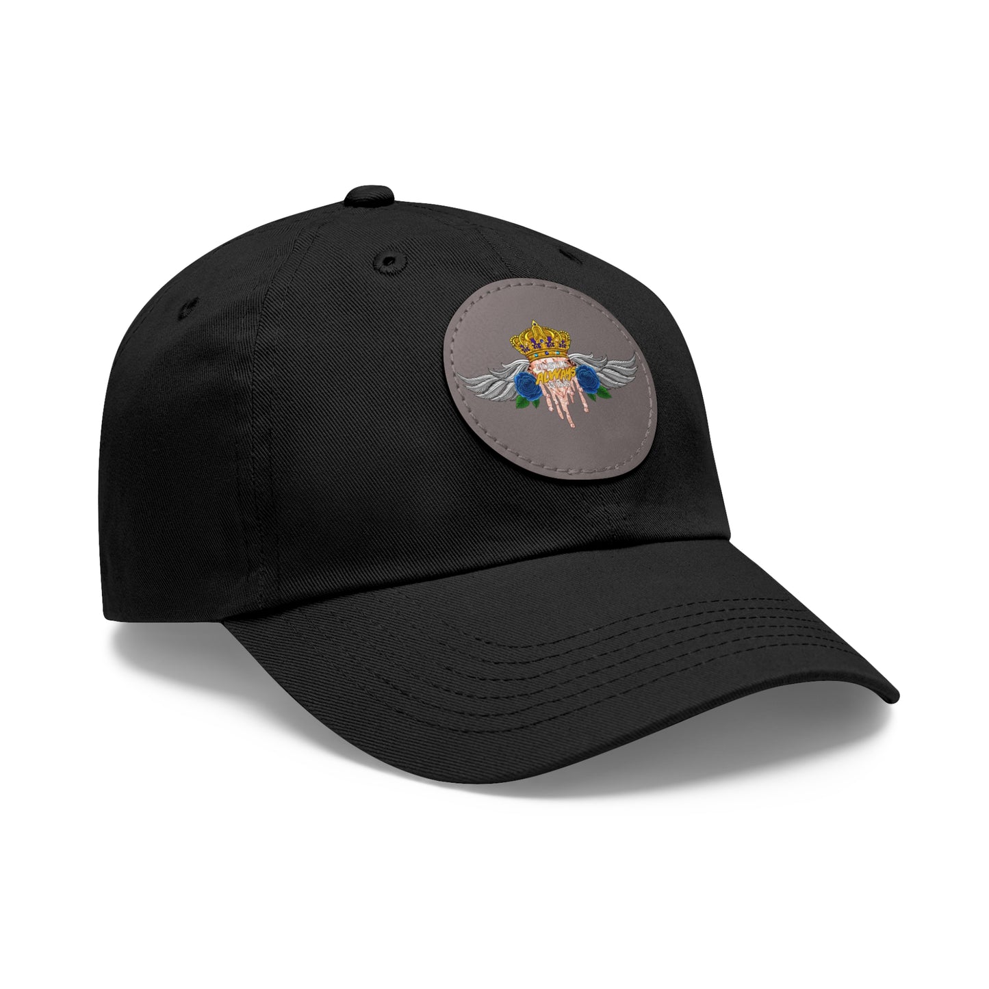H.A.W Dad Hat with Leather Patch (Round)