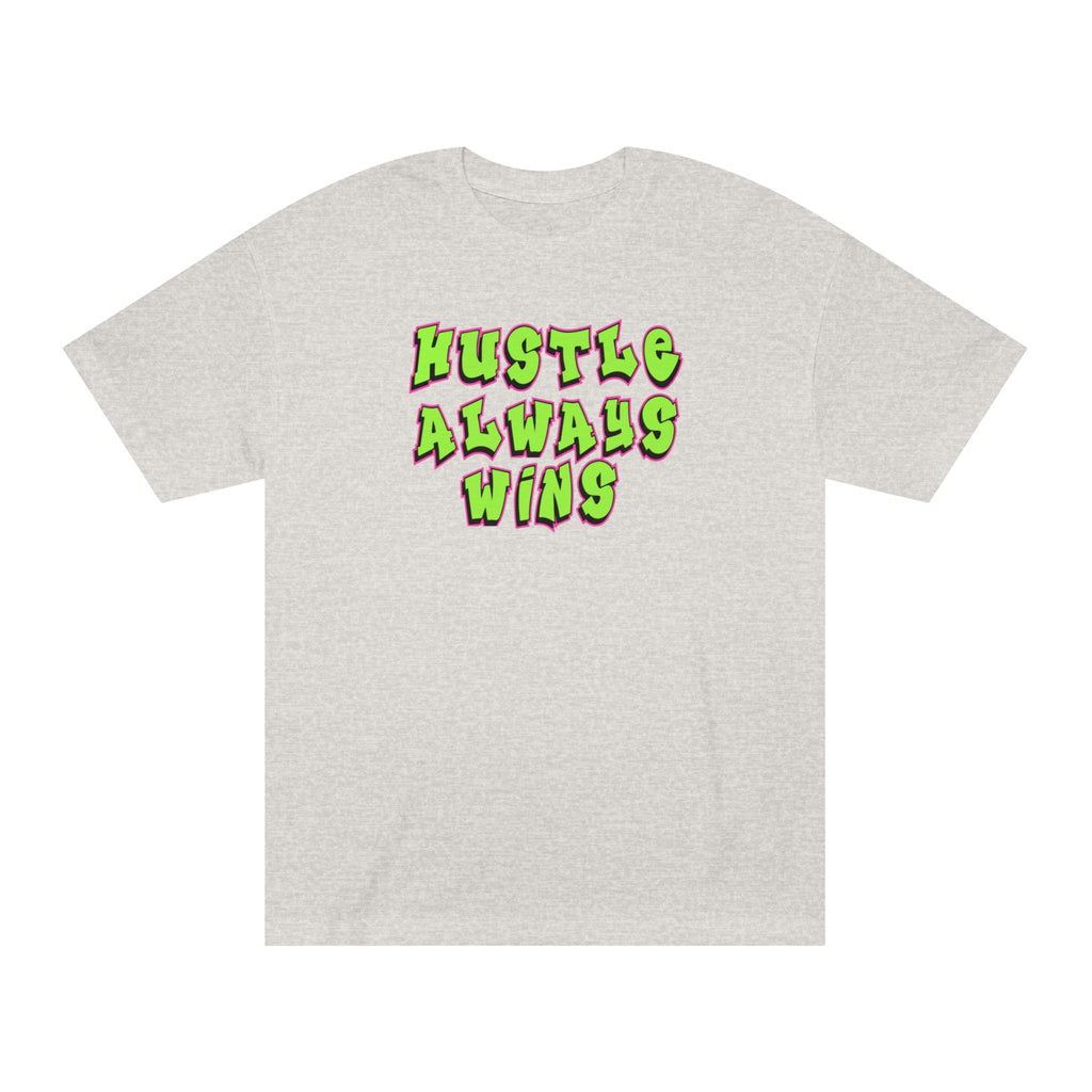 Hustle Always Wins Tee — Motivational Graphic T-Shirt