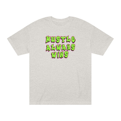 Hustle Always Wins Tee — Motivational Graphic T-Shirt