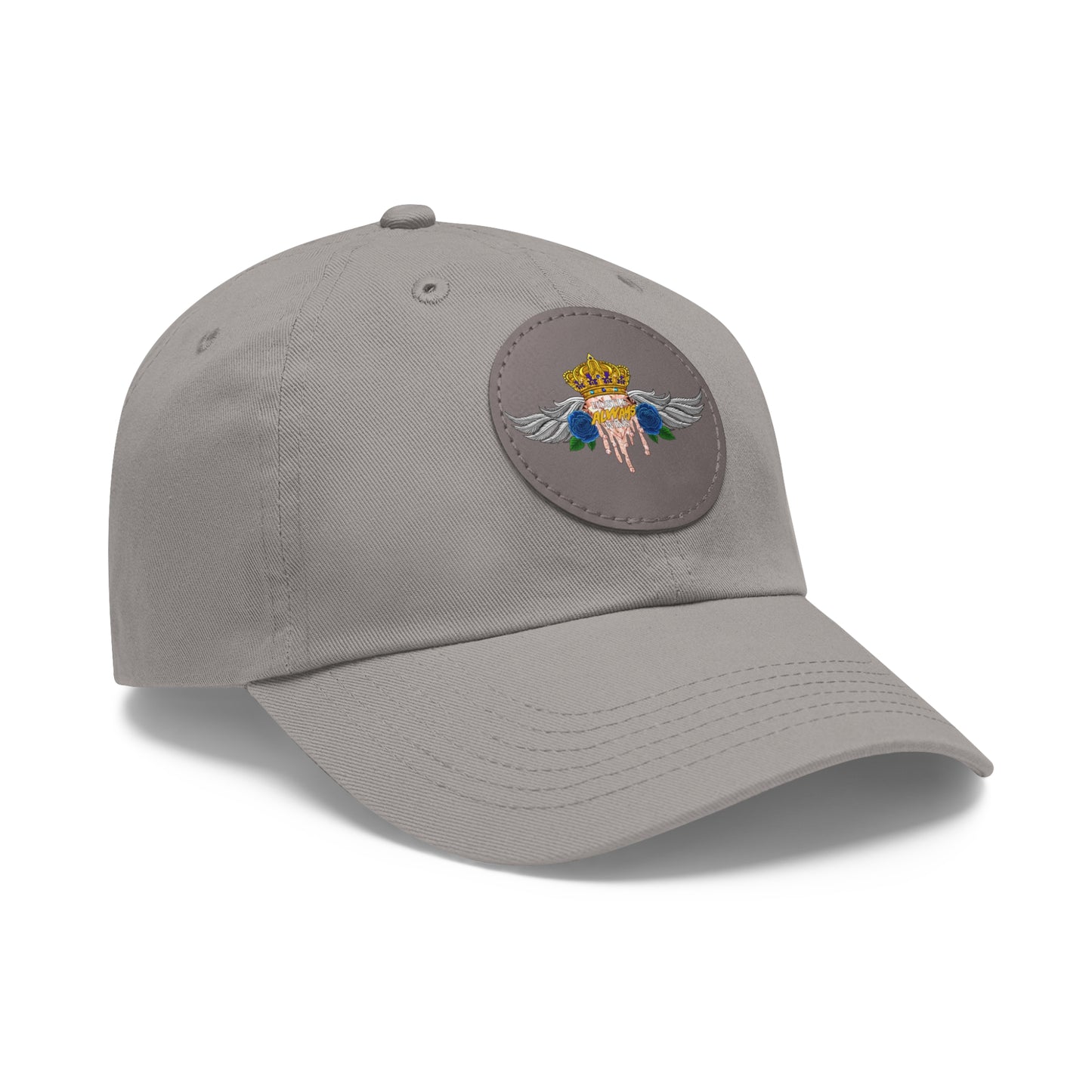 H.A.W Dad Hat with Leather Patch (Round)